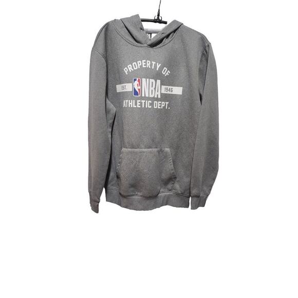 NBA Men's Hoodie Small Gray and White Pullover - Picture 1 of 4